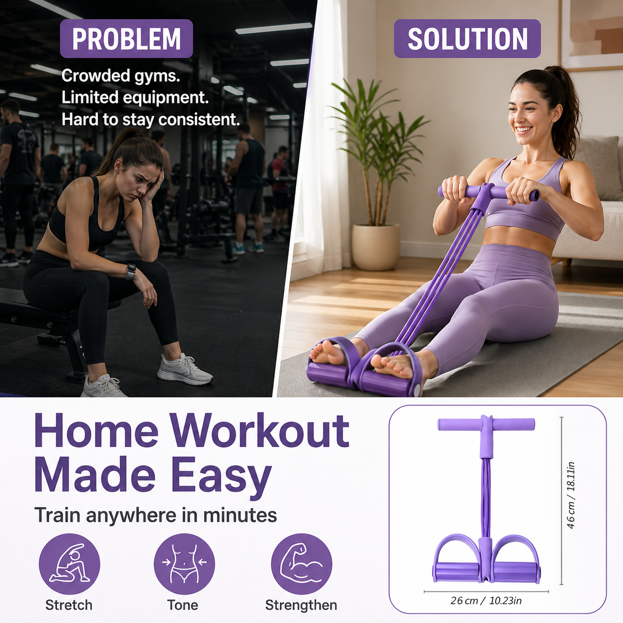 Pilates Resistance Tube Rope